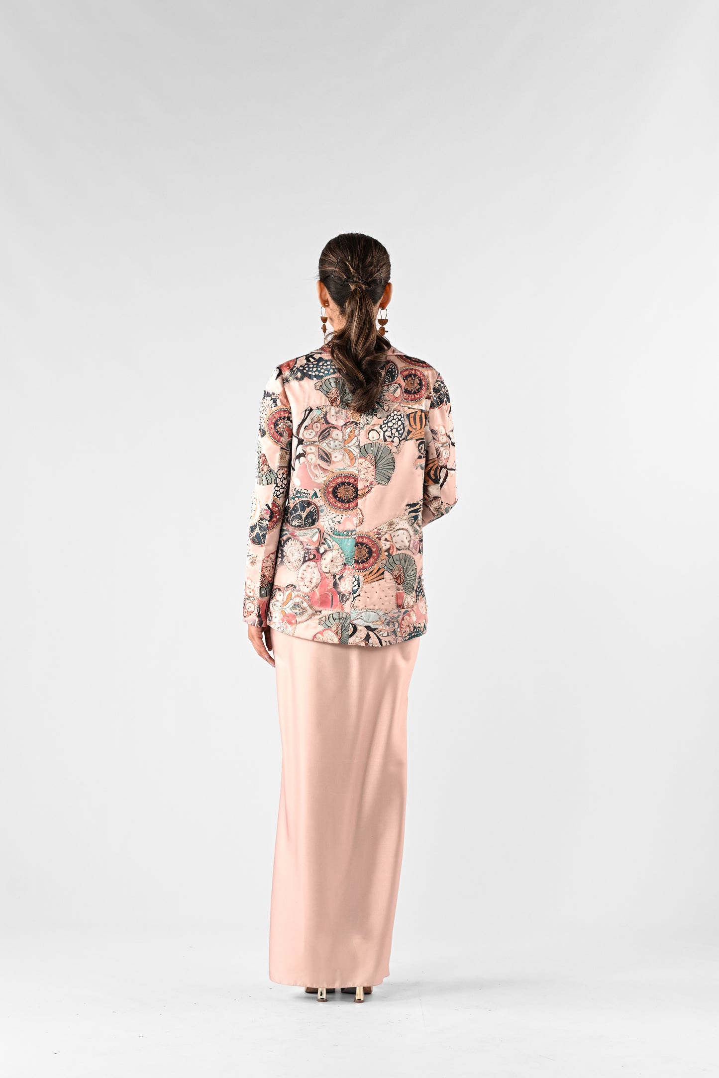 Abstract Printed Jacket Co-ord Set