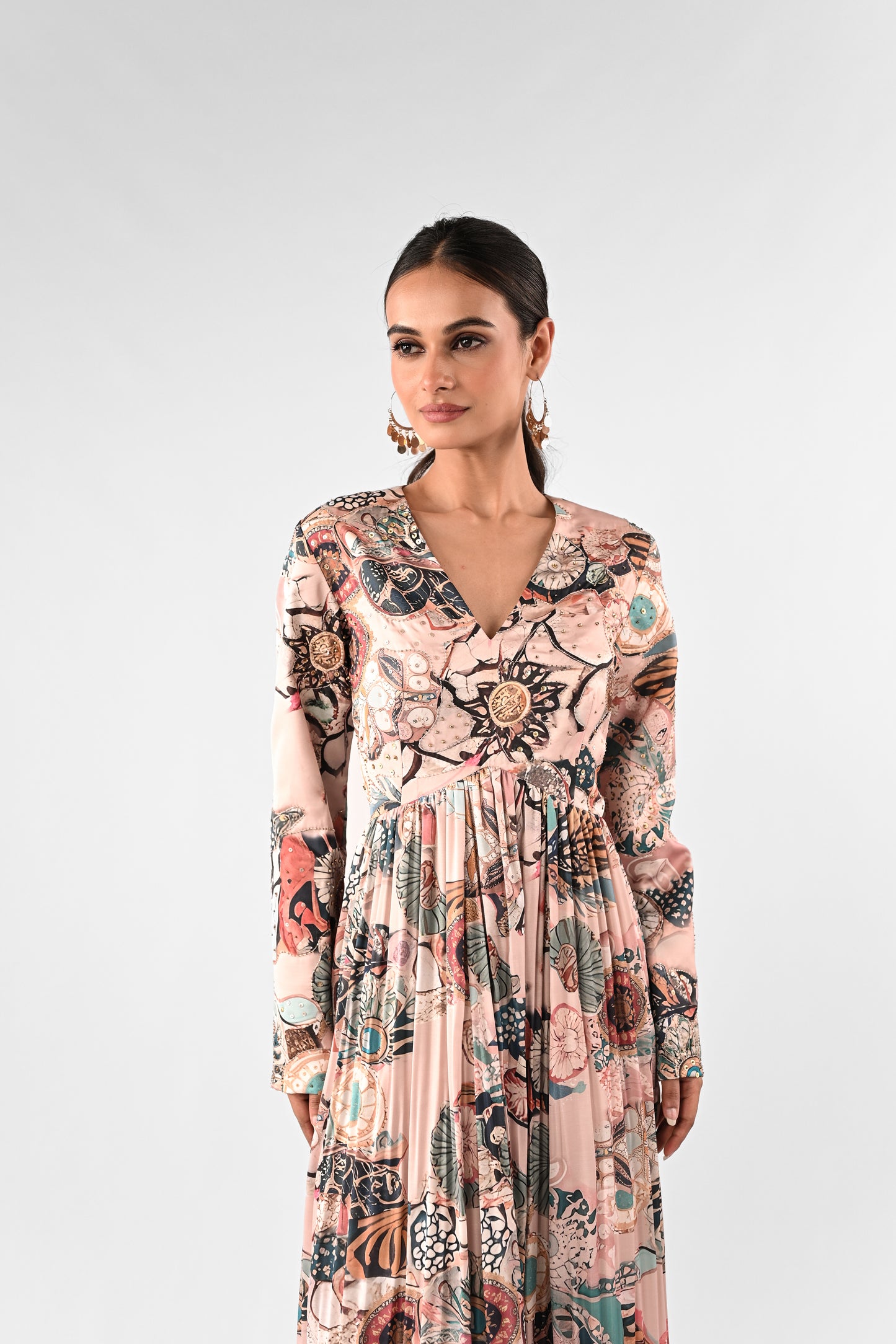 Abstract Printed Anarkali