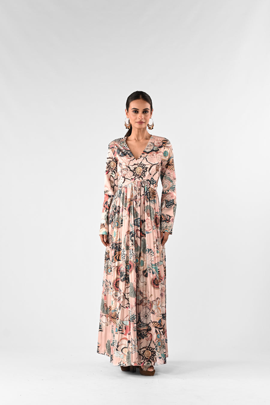 Abstract Printed Anarkali