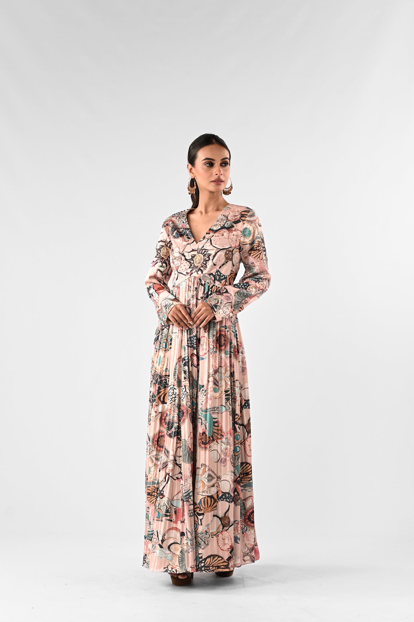 Abstract Printed Anarkali