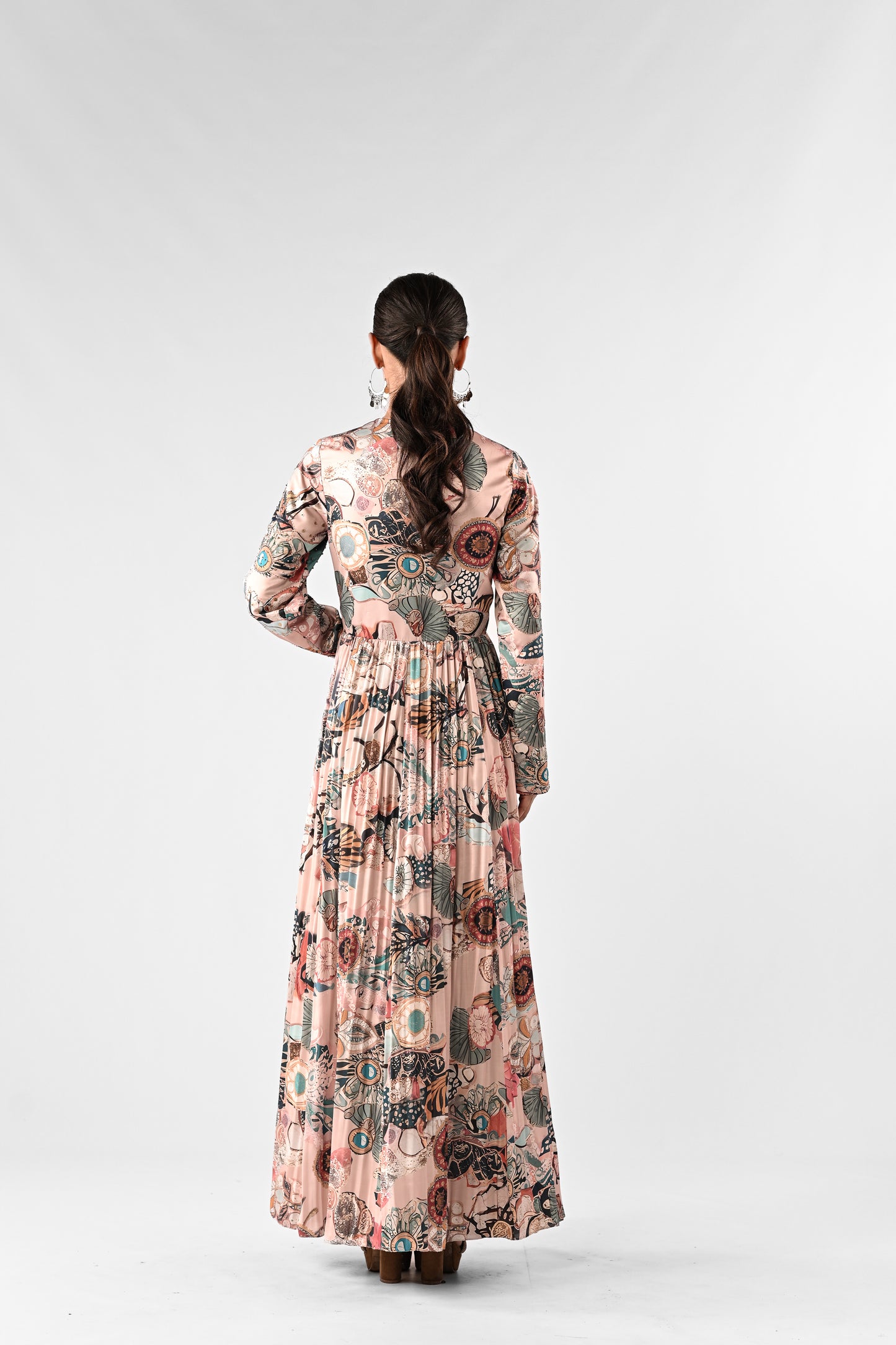 Abstract Printed Anarkali